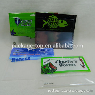 laminate ziplock fish bait bag/plastic worms lure bag                        
                                                Quality Choice